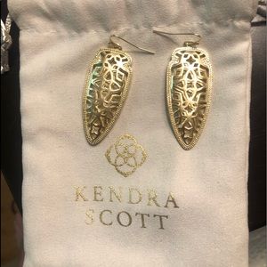 Kendra Scott All Gold Sadie Statement Earrings!!